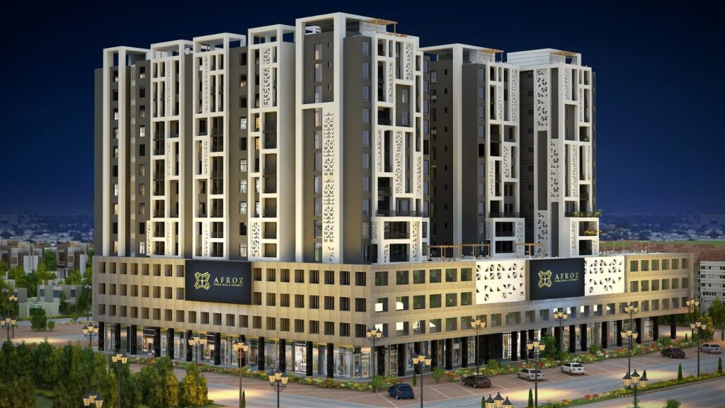 Afroz Mobile Mall and Residency residential property Karachi