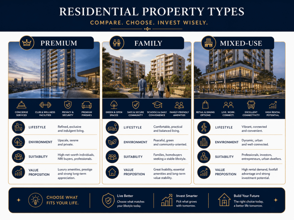 Residential property types by ZGC in Karachi