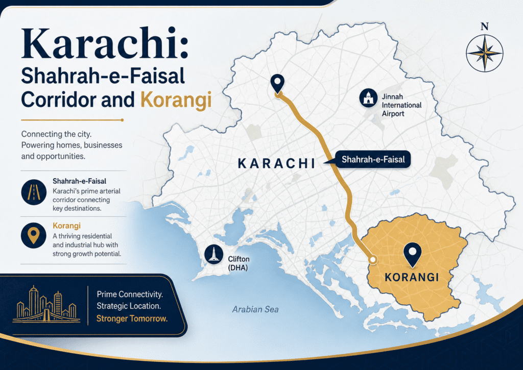 Karachi apartment location comparison