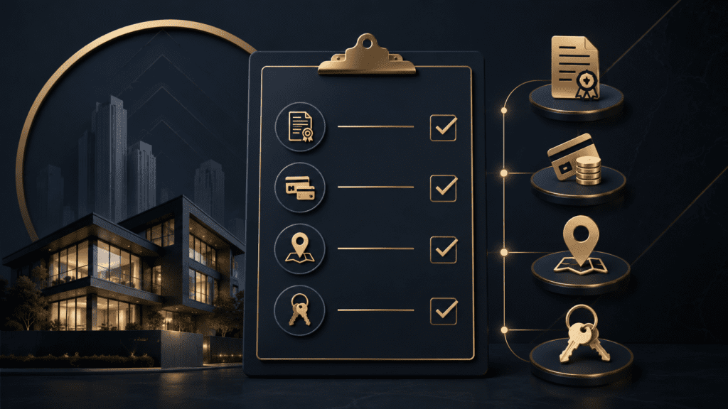 New project booking checklist Karachi