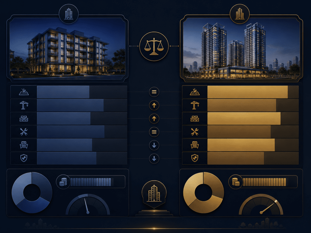 Compare instalment projects total cost Karachi