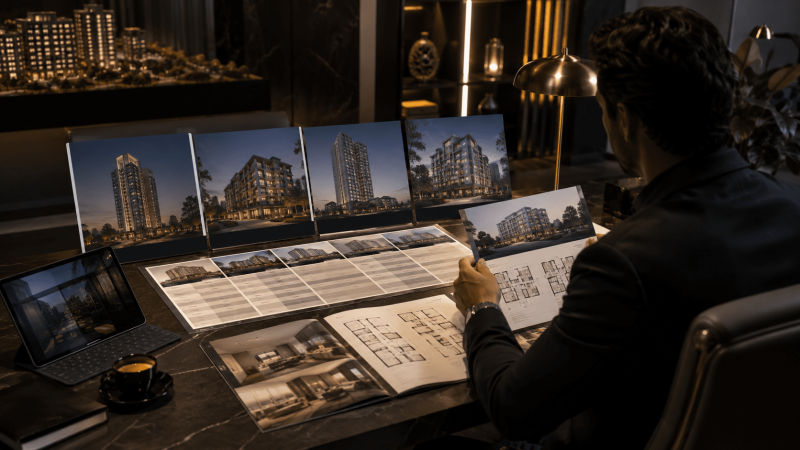 Comparing apartment projects in Karachi
