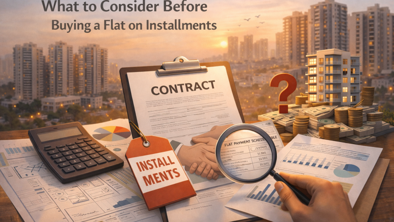 Considering flats on installments in Karachi