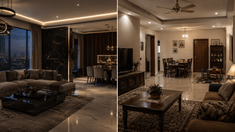 Luxury vs affordable apartments for sale in Karachi